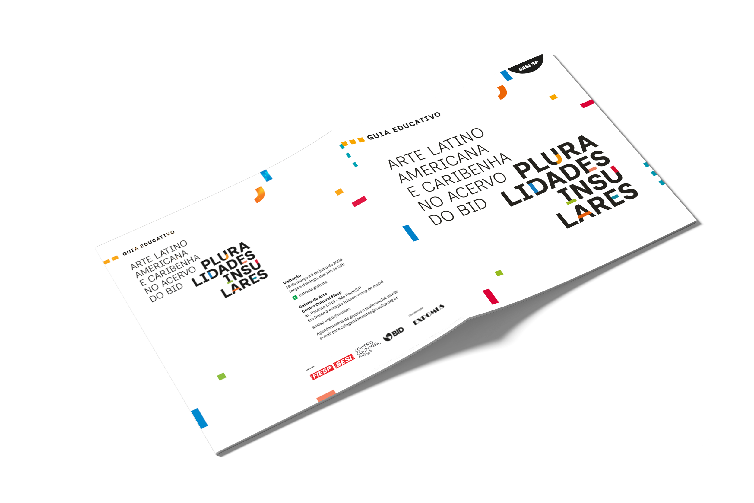 Mockup de aplicação de guia educativo